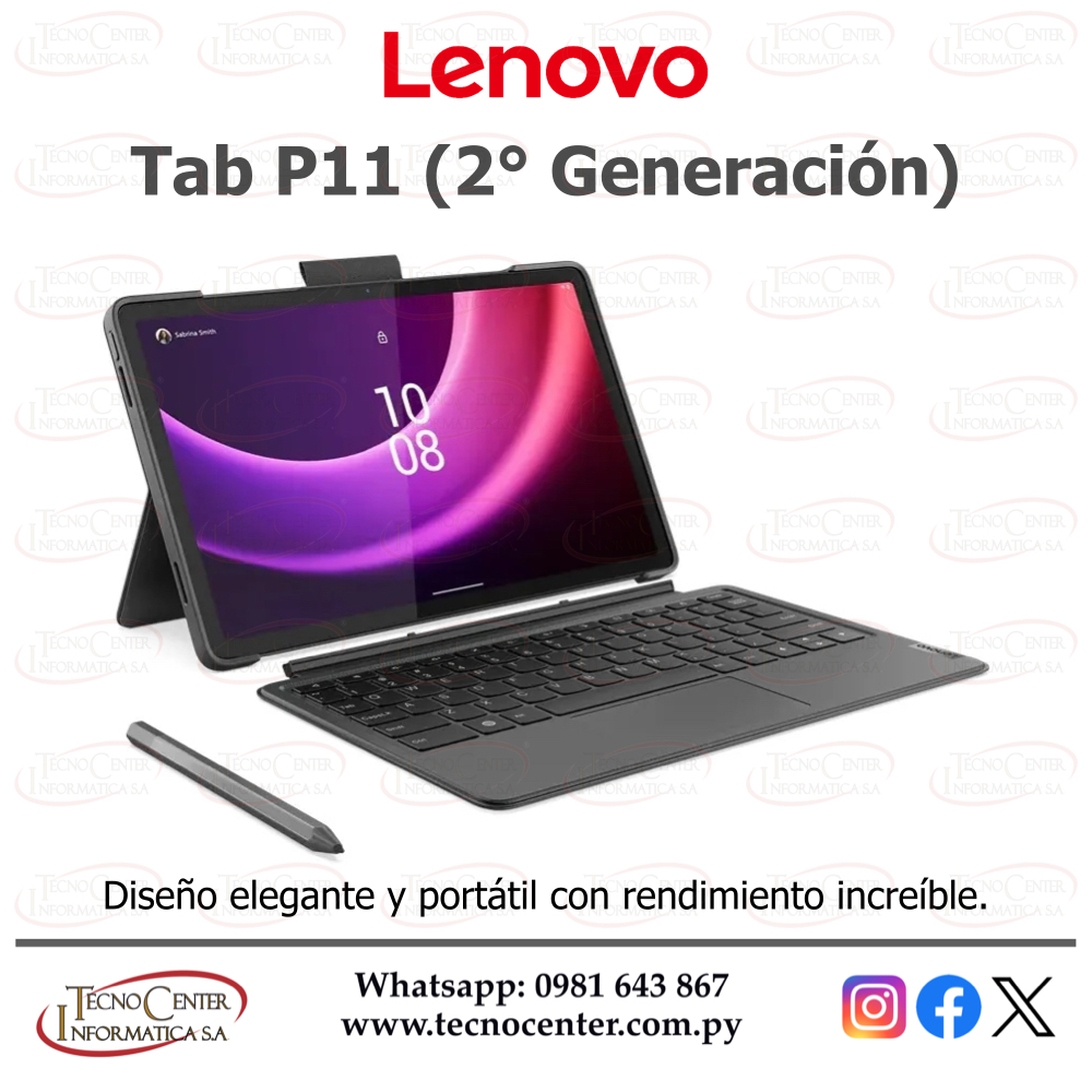 Lenovo Tab P11 2da. Gen. + Lápiz + Teclado